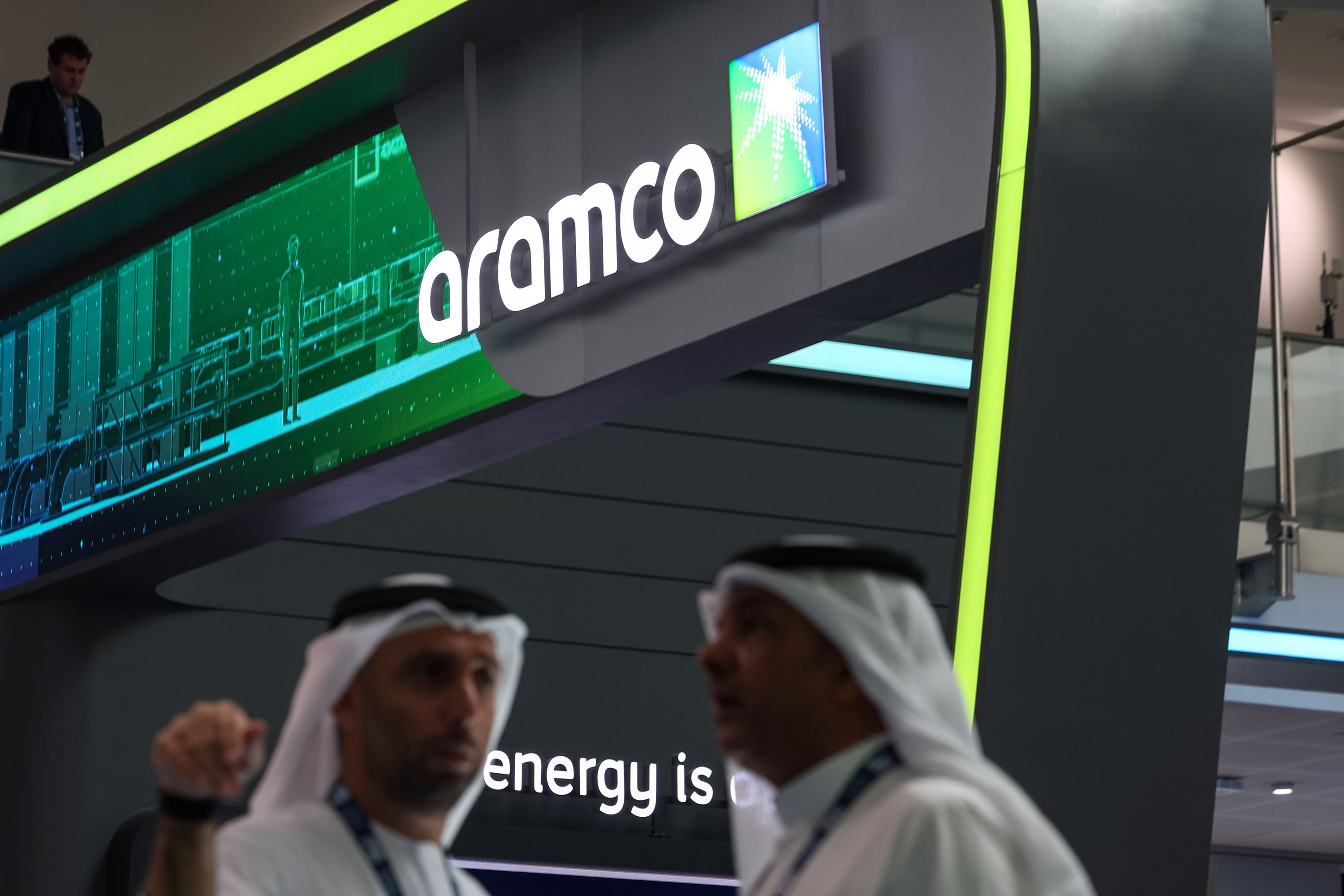 Aramco exhibition stand and corporate brand experience